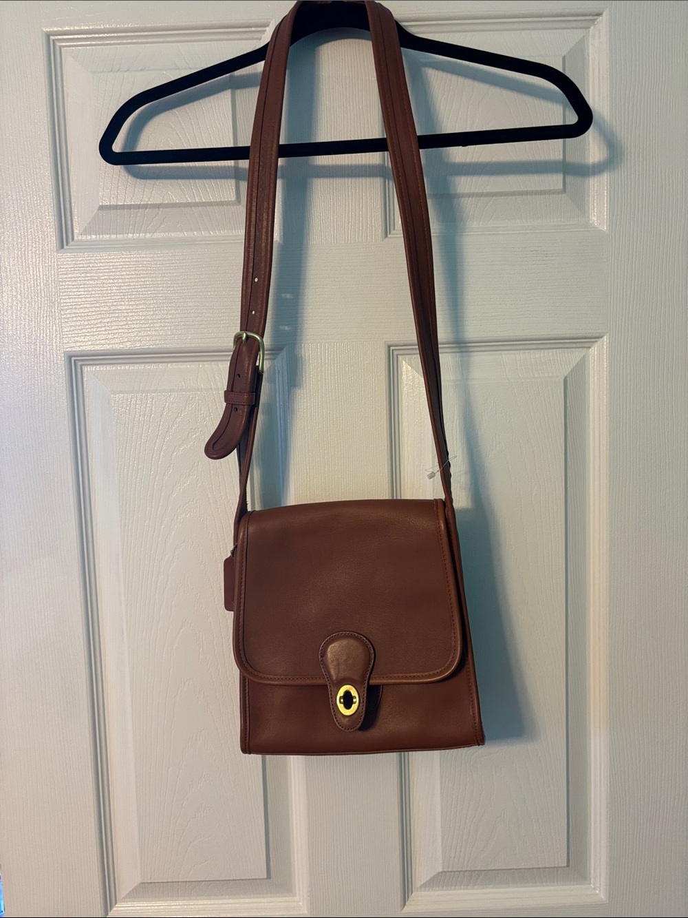 Coach Brown Leather Shoulder Crossbody Bag